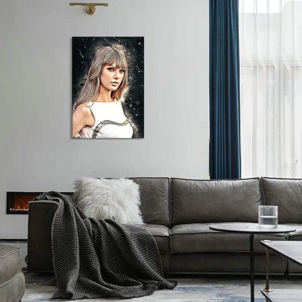 Artist Rendition of Taylor Swift Canvas Print Framed 12" x 16" NEW! Style Your Walls